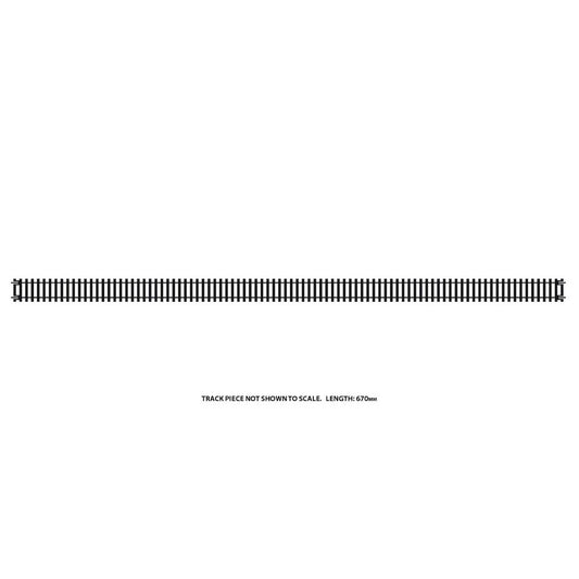 HORNBY Track R603 4x Long Straight - Extended 670mm