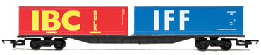 HORNBY Wagon R6425 Container Bogie with 2 x 30ft Containers - Railroad