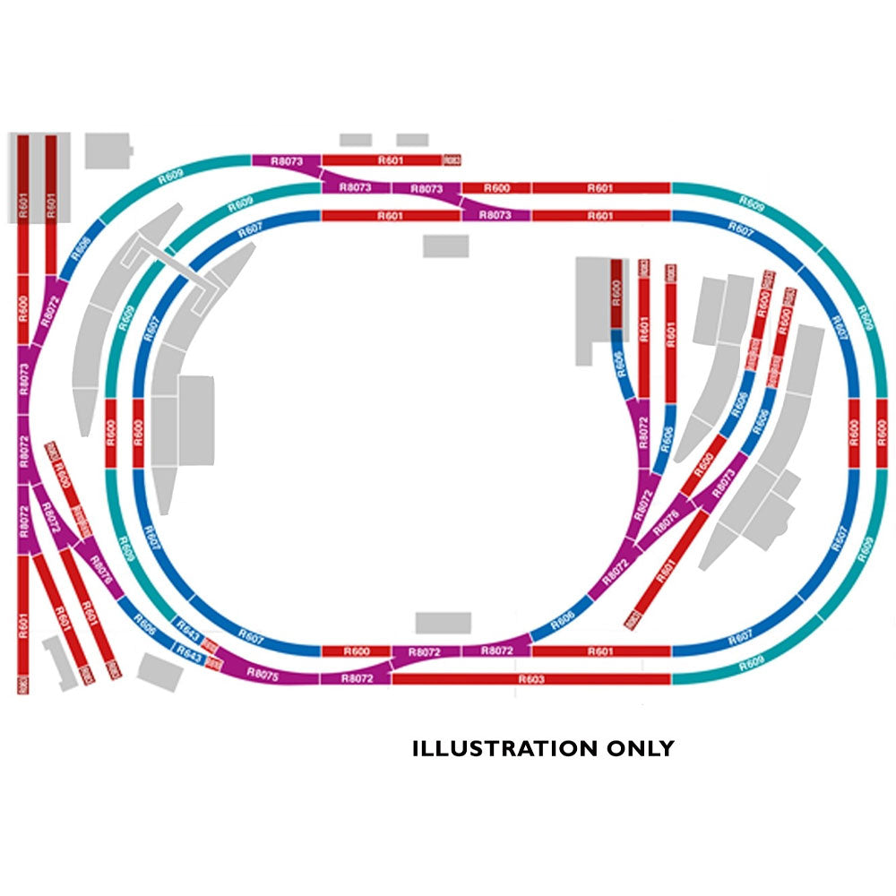 HORNBY R7276 Layouts Made Easy Medium Sized Oval Layout Complete Track