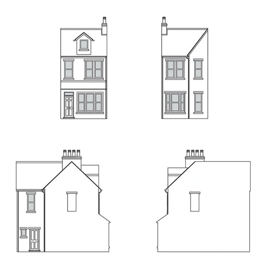 Hornby R7352 Victorian Terrace House Left Middle