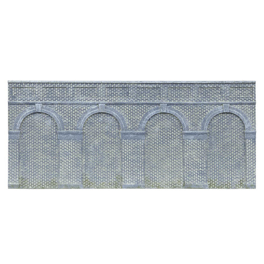 Hornby R7385 Mid Level Arched Retaining Walls x2 Engineers Blue Brick 1:76 OO