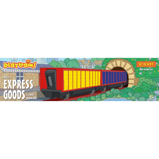 Hornby Playtrains R9341 Express Goods 2 x Open Wagon Pack