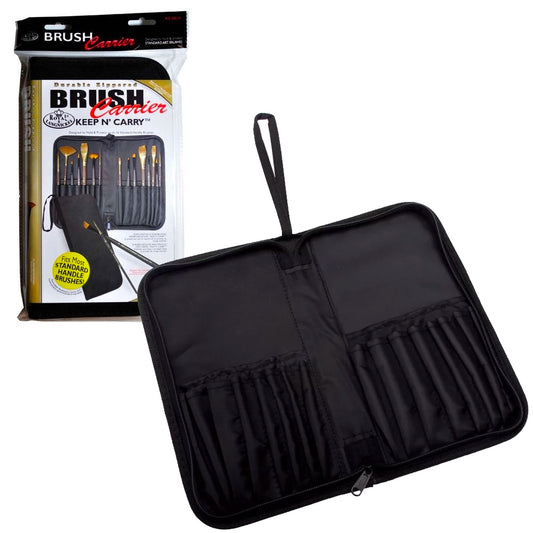 Royal & Langnickel Keep N' Carry Short Handle Brush Black Empty Case KC-SBLK