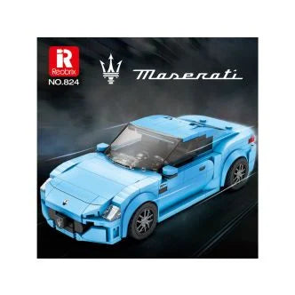 Reobrix Maserati Yellow Sports Car 384pc Construction Set RBX00823