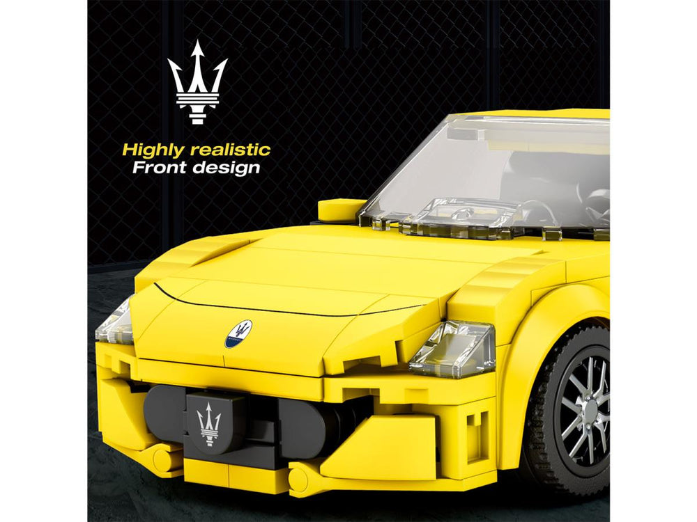 Reobrix Maserati Yellow Sports Car 384pc Construction Set RBX00823