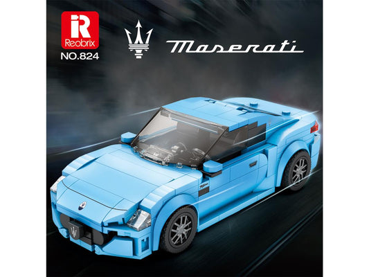 Reobrix Maserati Sky Blue Sports Car 384pc Construction Set RBX00824