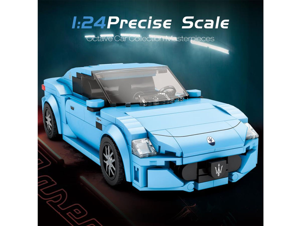 Reobrix Maserati Sky Blue Sports Car 384pc Construction Set RBX00824