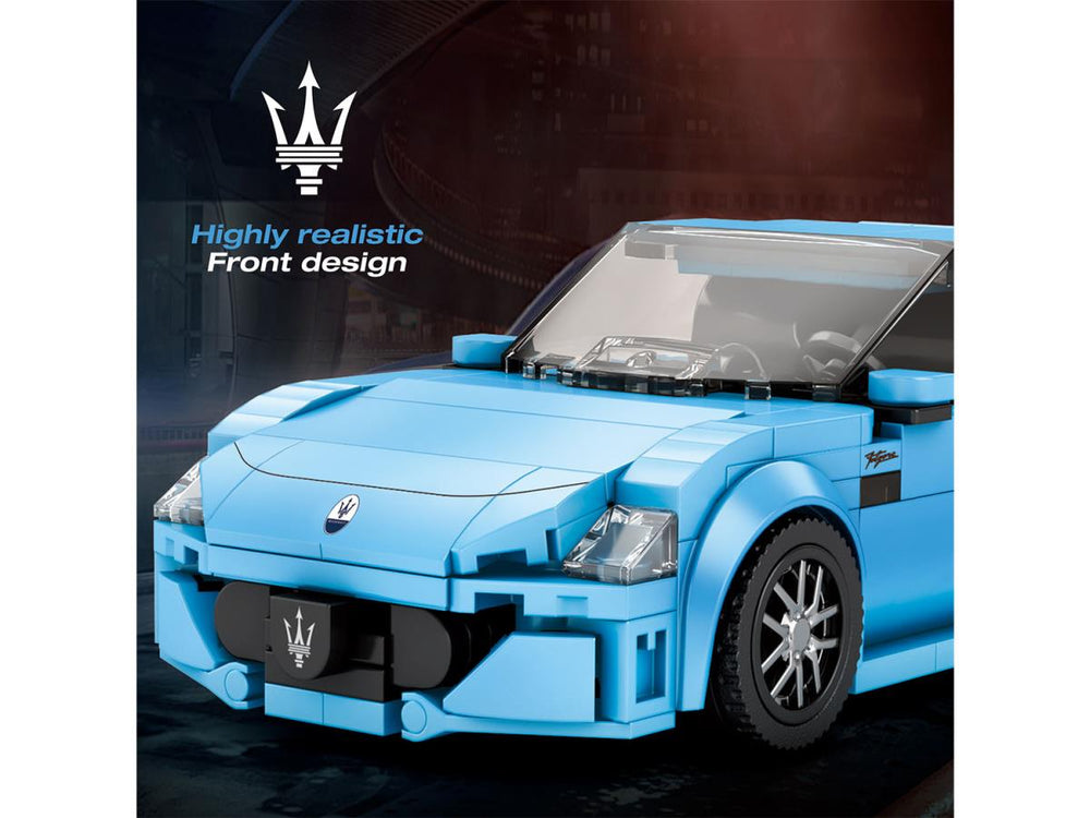Reobrix Maserati Sky Blue Sports Car 384pc Construction Set RBX00824
