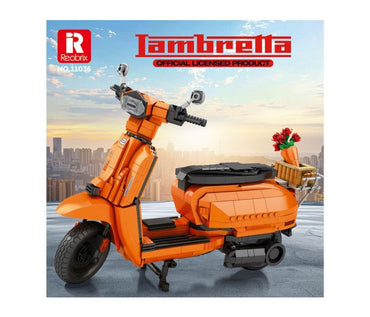 Reobrix Lambretta Scooter Orange 1169pc Construction Set RBX11036