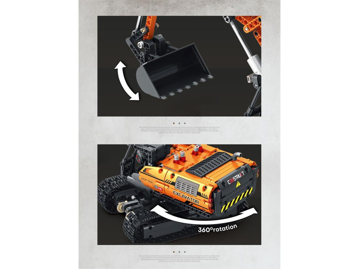 Reobrix RC Excavator 1106pc Construction Set RBX22003