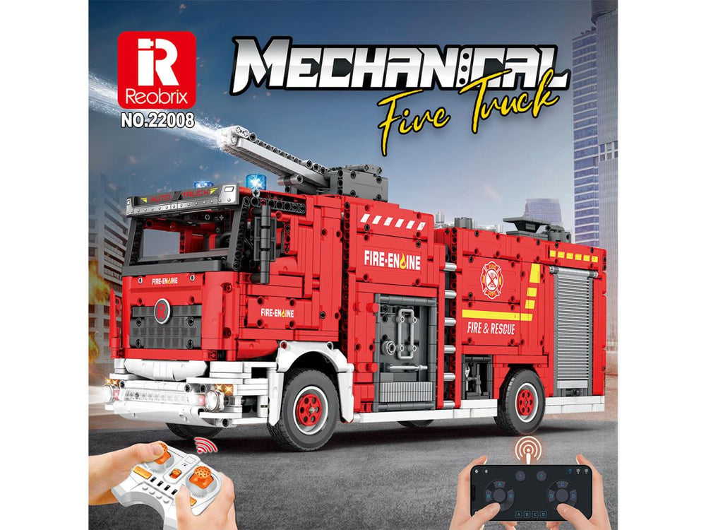 Reobrix RC Fire Truck 2888pc Construction Set RBX22008A