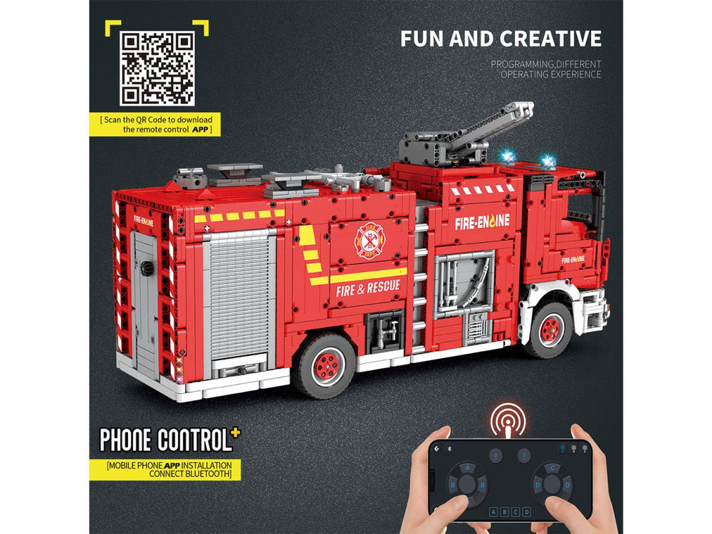 Reobrix RC Fire Truck 2888pc Construction Set RBX22008A
