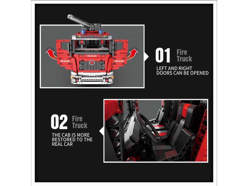 Reobrix RC Fire Truck 2888pc Construction Set RBX22008A