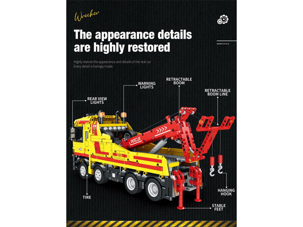 Reobrix RC Rescue Truck 1910pc Construction Set RBX22012