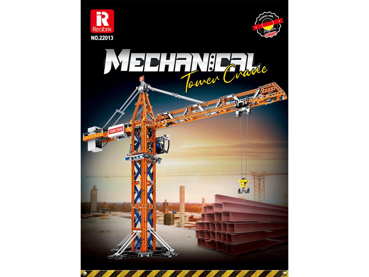 Reobrix RC Tower Crane 1288pc Construction Set RBX22013