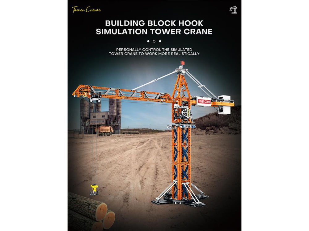 Reobrix RC Tower Crane 1288pc Construction Set RBX22013