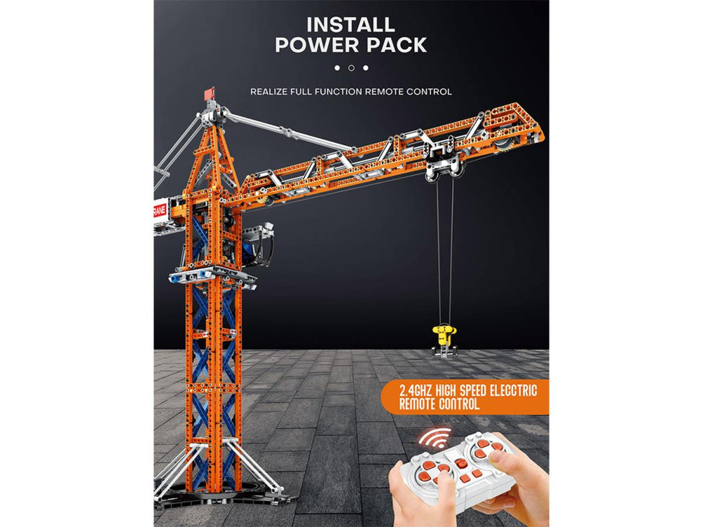 Reobrix RC Tower Crane 1288pc Construction Set RBX22013