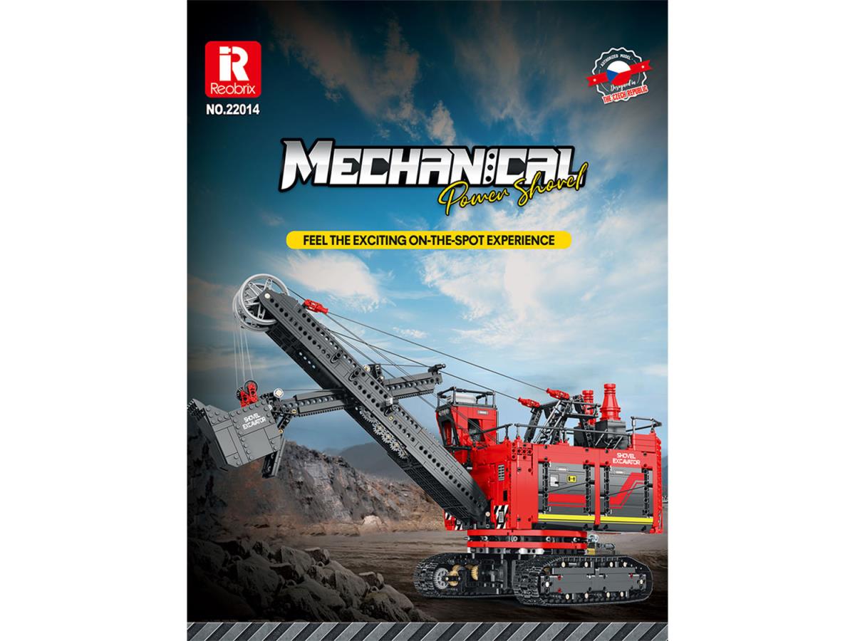 Reobrix RC Electric Shovel Excavator 2968pc Construction Set RBX22014