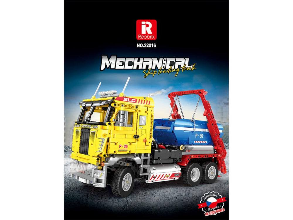 Reobrix RC Dumpster Container Truck 1918pc Construction Set RBX22016