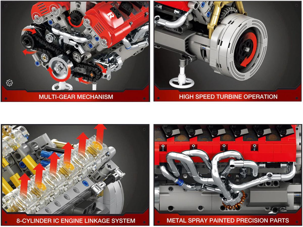 Reobrix SP3 Engine 1240pc Construction Set RBX33016