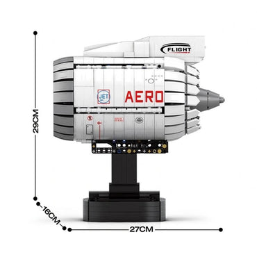 Reobrix 33019 Turbofan Aircraft Jet Engine Brick Model 1813pcs Age 14+