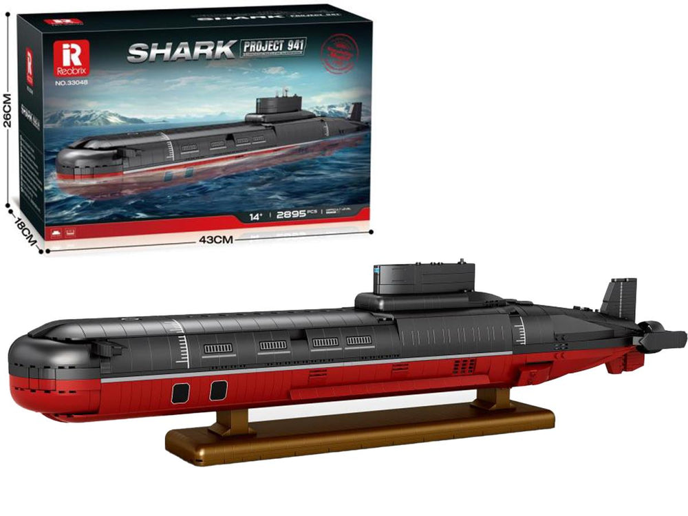 Reobrix Russian Nuclear Submarine 2895pc Construction Set RBX33048