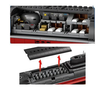 Reobrix Russian Nuclear Submarine 2895pc Construction Set RBX33048