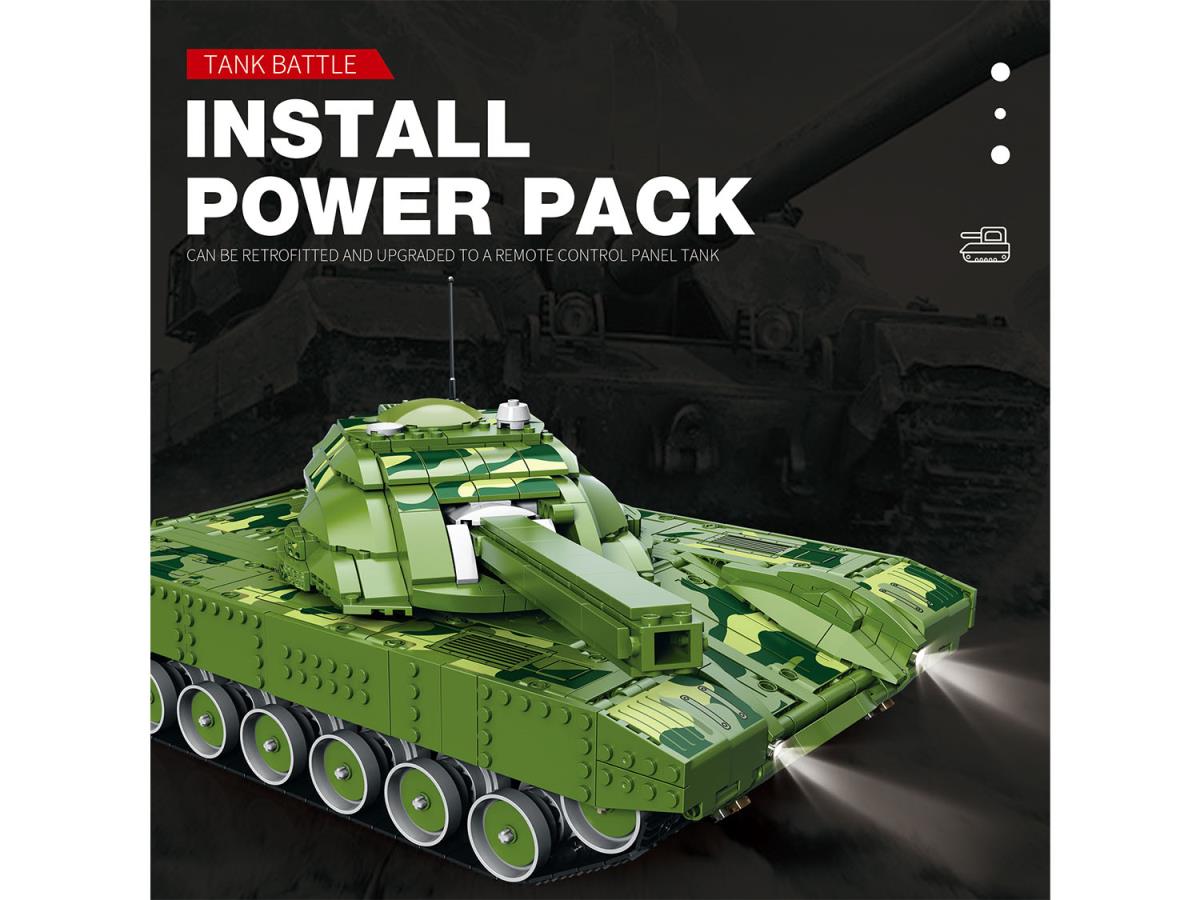 Reobrix RC Canon Firing Tank 1516pc Construction Set RBX55026