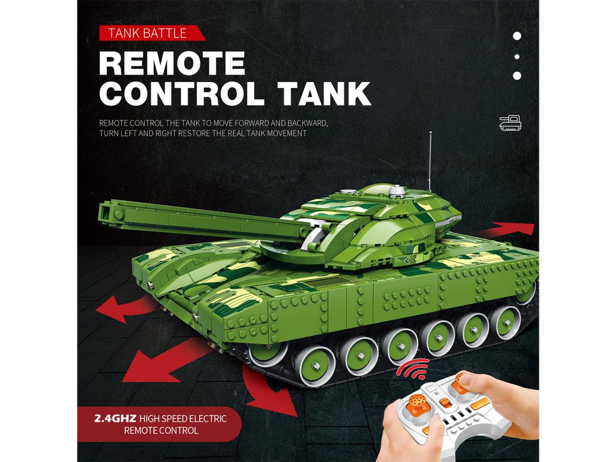 Reobrix RC Canon Firing Tank 1516pc Construction Set RBX55026