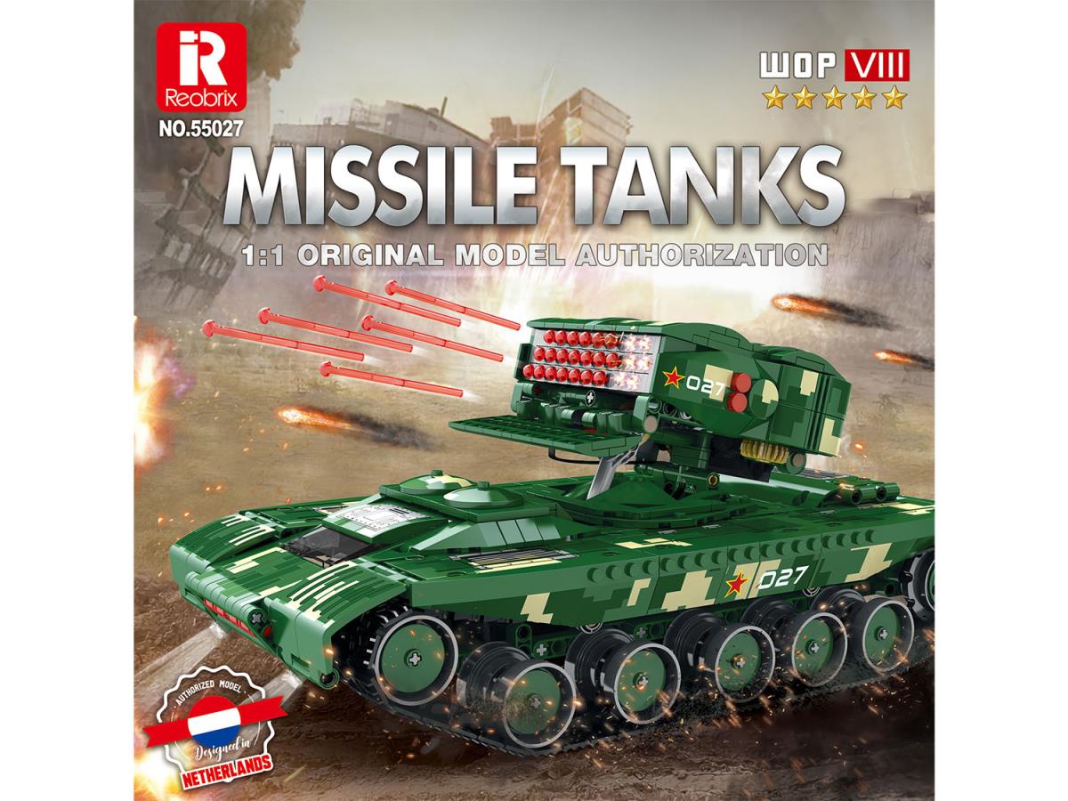 Reobrix RC Missile Firing Tank 1488pc Construction Set RBX55027