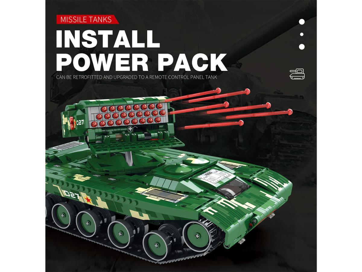 Reobrix RC Missile Firing Tank 1488pc Construction Set RBX55027