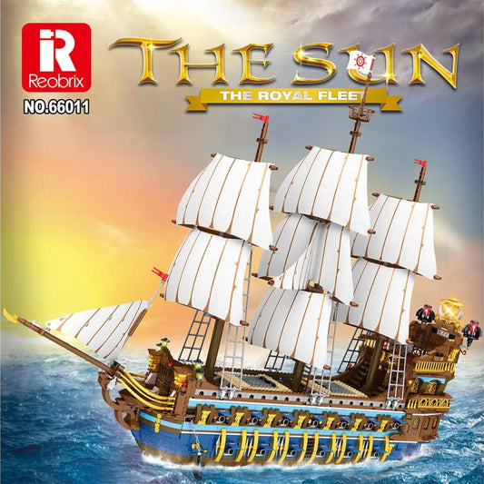 Reobrix 66011A1 The Royal Sunshine Ship Brick Model 3162pcs Age 14+