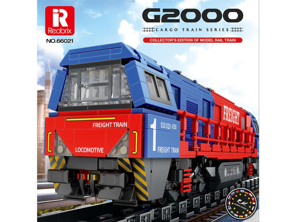 Reobrix European Diesel Locomotive 1980pc Construction Set RBX66021A