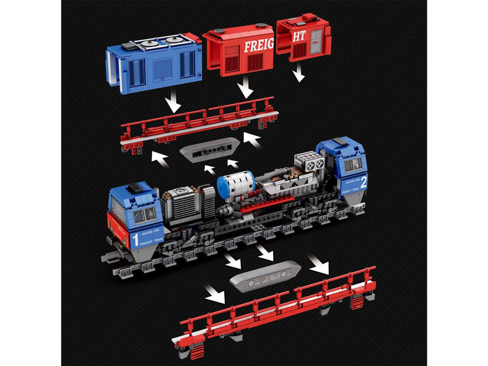 Reobrix European Diesel Locomotive 1980pc Construction Set RBX66021A