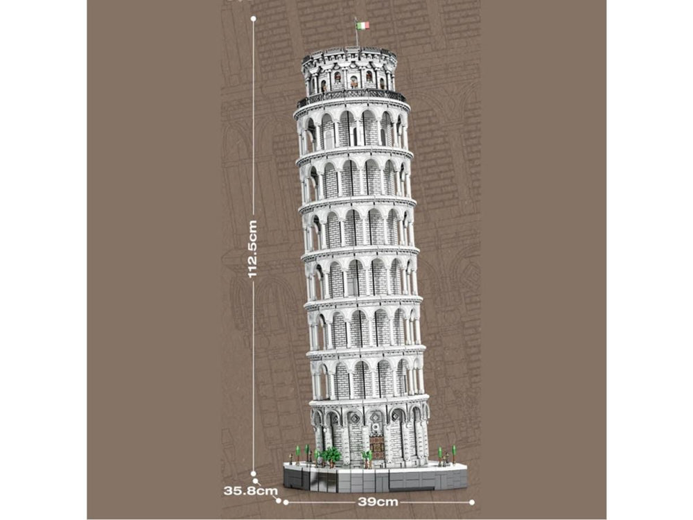 Reobrix Leaning Tower of Pisa 7652pc Construction Set RBX66025 1:50
