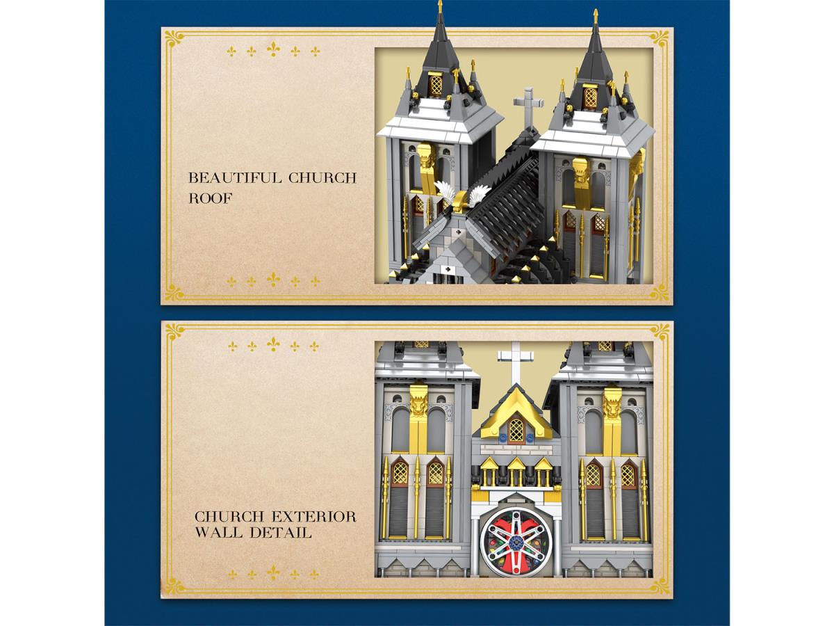 Reobrix Medieval Church 3468pc Construction Set RBX66027