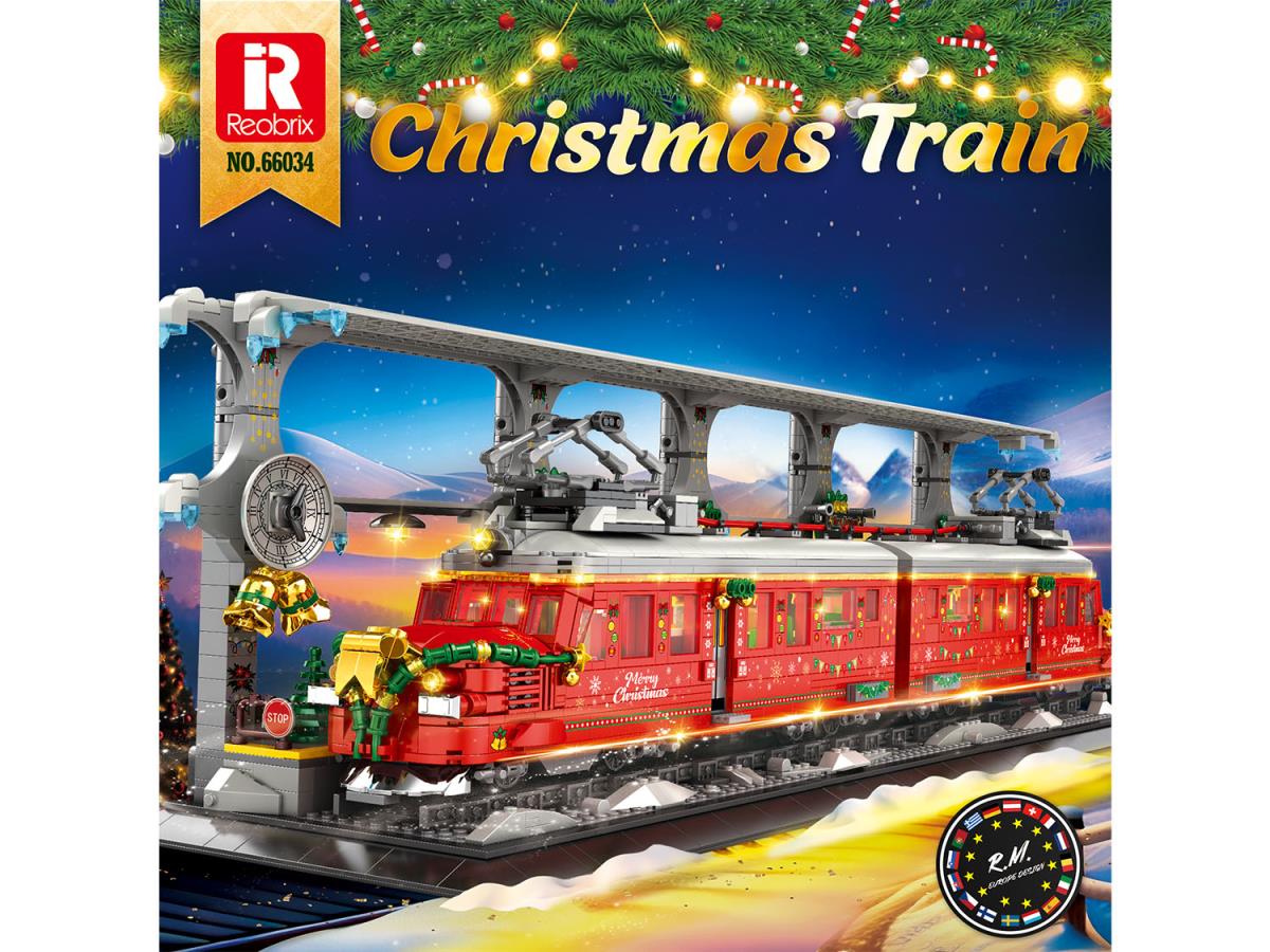 Reobrix Christmas Train 2822pc Construction Set RBX66034