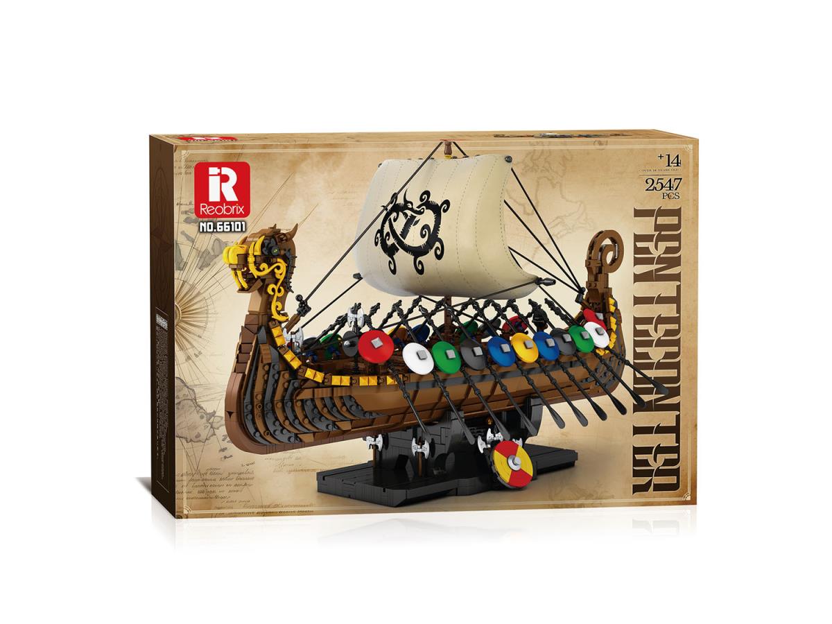 Reobrix Viking Ship 2547pc Construction Set RBX66101
