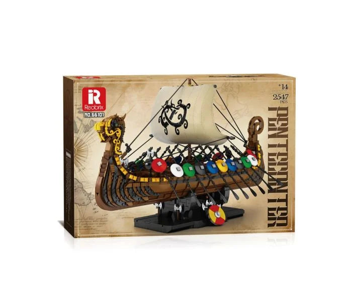 Reobrix Viking Ship 2547pc Construction Set RBX66101