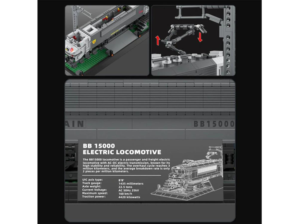 Reobrix French Electric Locomotive 2052pc Construction Set RBX66803
