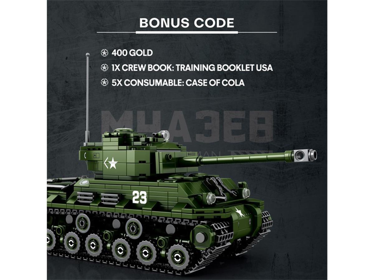 Reobrix World of Tanks Sherman 836pc Construction Set RBX77030