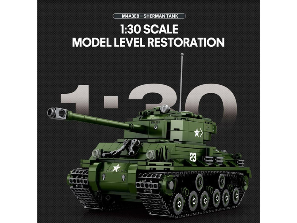 Reobrix World of Tanks Sherman 836pc Construction Set RBX77030