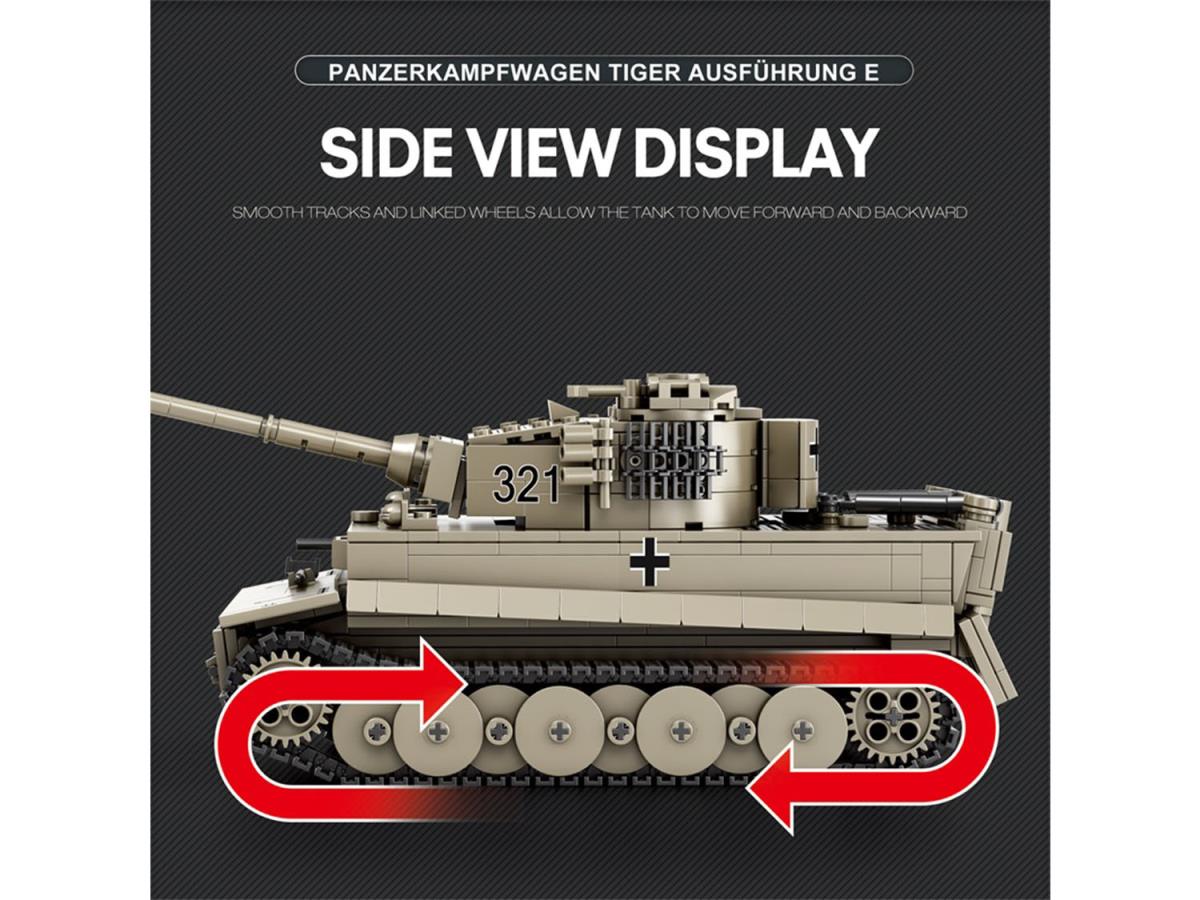 Reobrix World of Tanks Tiger I 1138pc Construction Set RBX77031