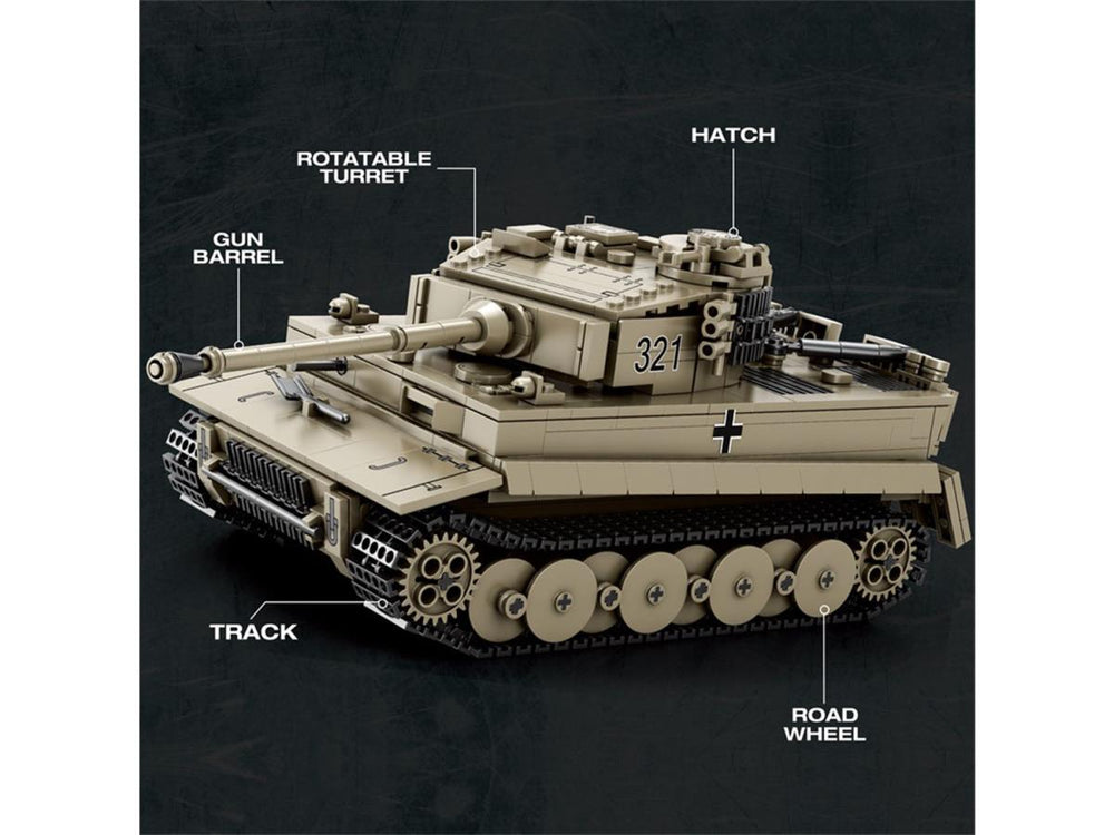 Reobrix World of Tanks Tiger I 1138pc Construction Set RBX77031