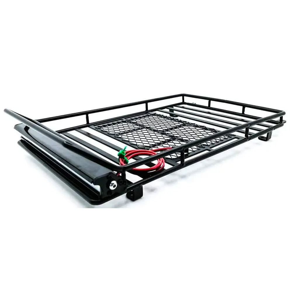 Roof Rack with LED Light Bar 1:10 RC Crawler Accessory