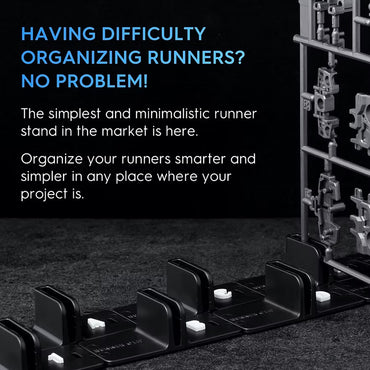 Gunprimer RUNNER CLIP Starter Kit Model Kit Sprue Holder Organiser Set