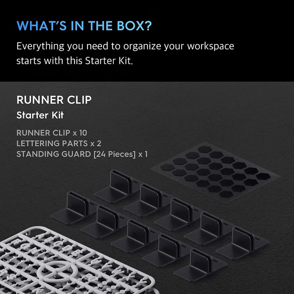 Gunprimer RUNNER CLIP Starter Kit Model Kit Sprue Holder Organiser Set