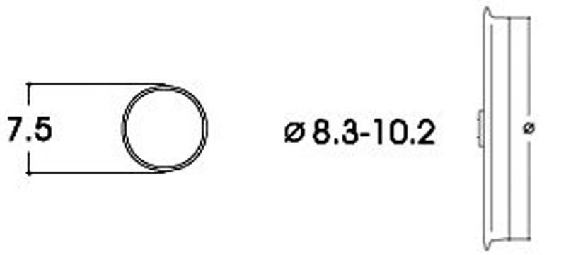 Roco DC Traction Tyres 8.3-10.2mm (10) HO Gauge RC40068