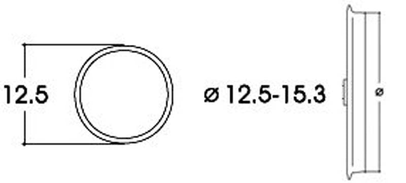 Roco AC Traction Tyres 12.5-15.3mm (10) HO Gauge RC40075