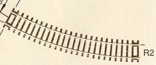 Rocoline Curved Track Radius 2 30 Degree 358mm HO Gauge RC42422
